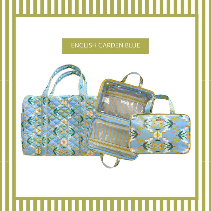Laura Park Designs - English Garden Blue Travel Case: One Size