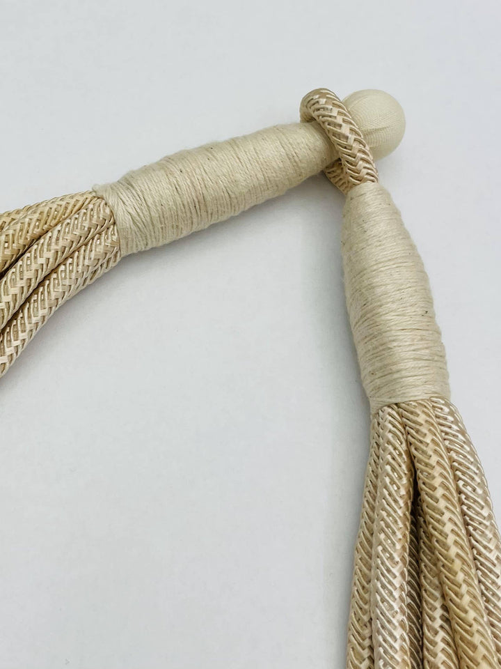 TWO FORTY TWO - "Original" Slub 8-Strand Necklace (ecru)