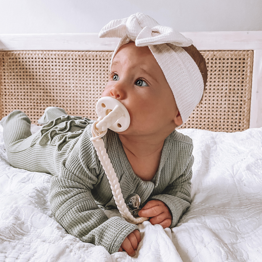 Itzy Ritzy - Sweetie Soother™ Pacifier Sets (2-pack): Robin's Egg Blue + Navy Cables
