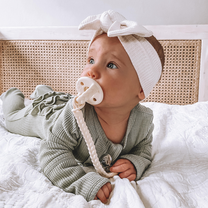 Itzy Ritzy - Sweetie Soother™ Pacifier Sets (2-pack): Robin's Egg Blue + Navy Cables