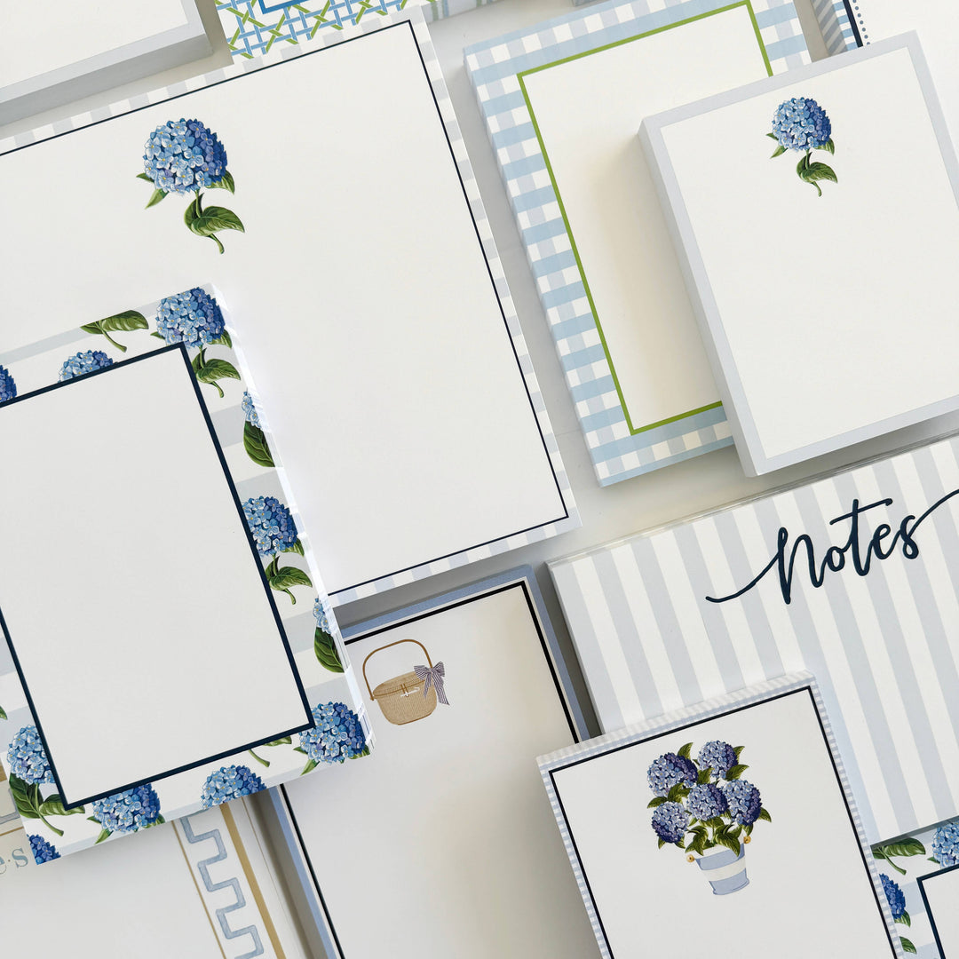 WH Hostess Social Stationery - 4.25 x 5.5 Hydrangea Bloom Notepad