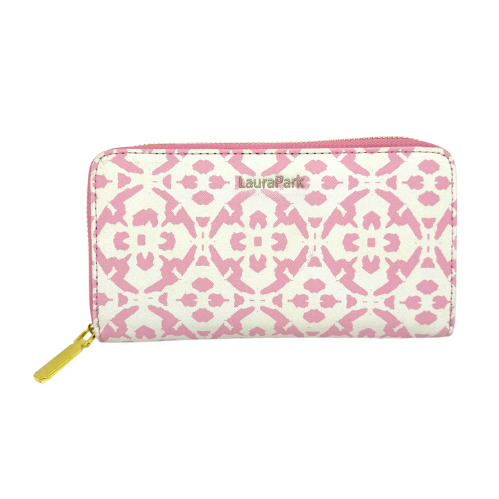 Laura Park Designs - Porto Tiles Blush Leather Wallet: One Size