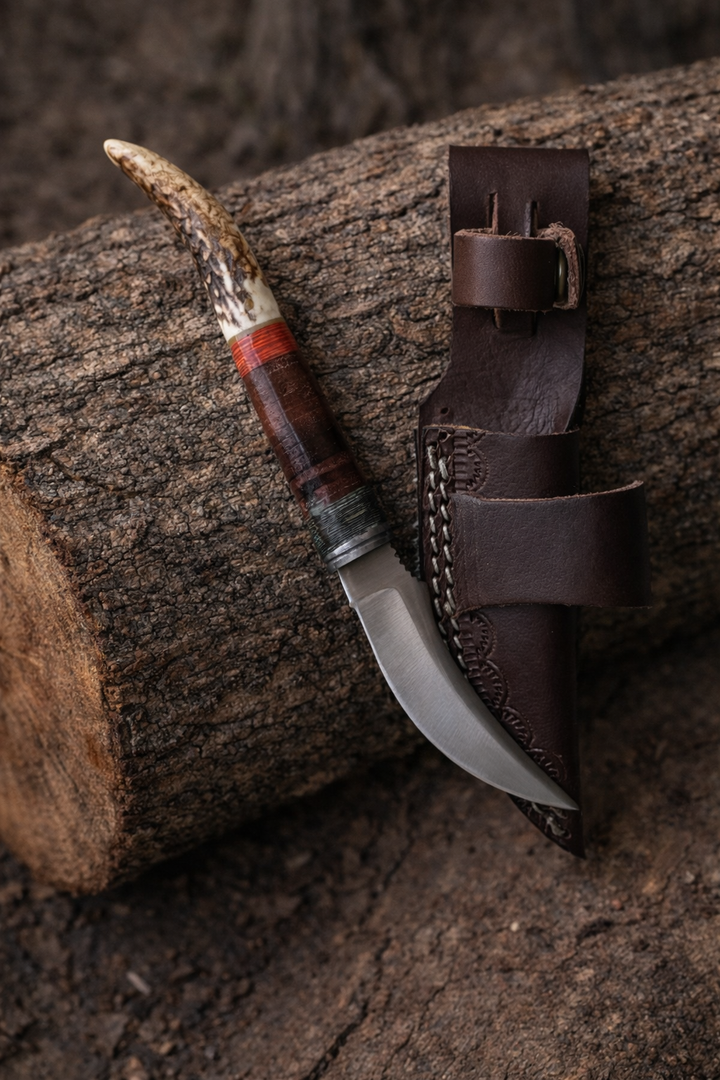 Titan International - Titan Ridgeback Utility Knife – Stag Handle Edition