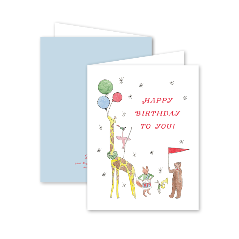 Dogwood Hill - Animal Parade Birthday: Single Card