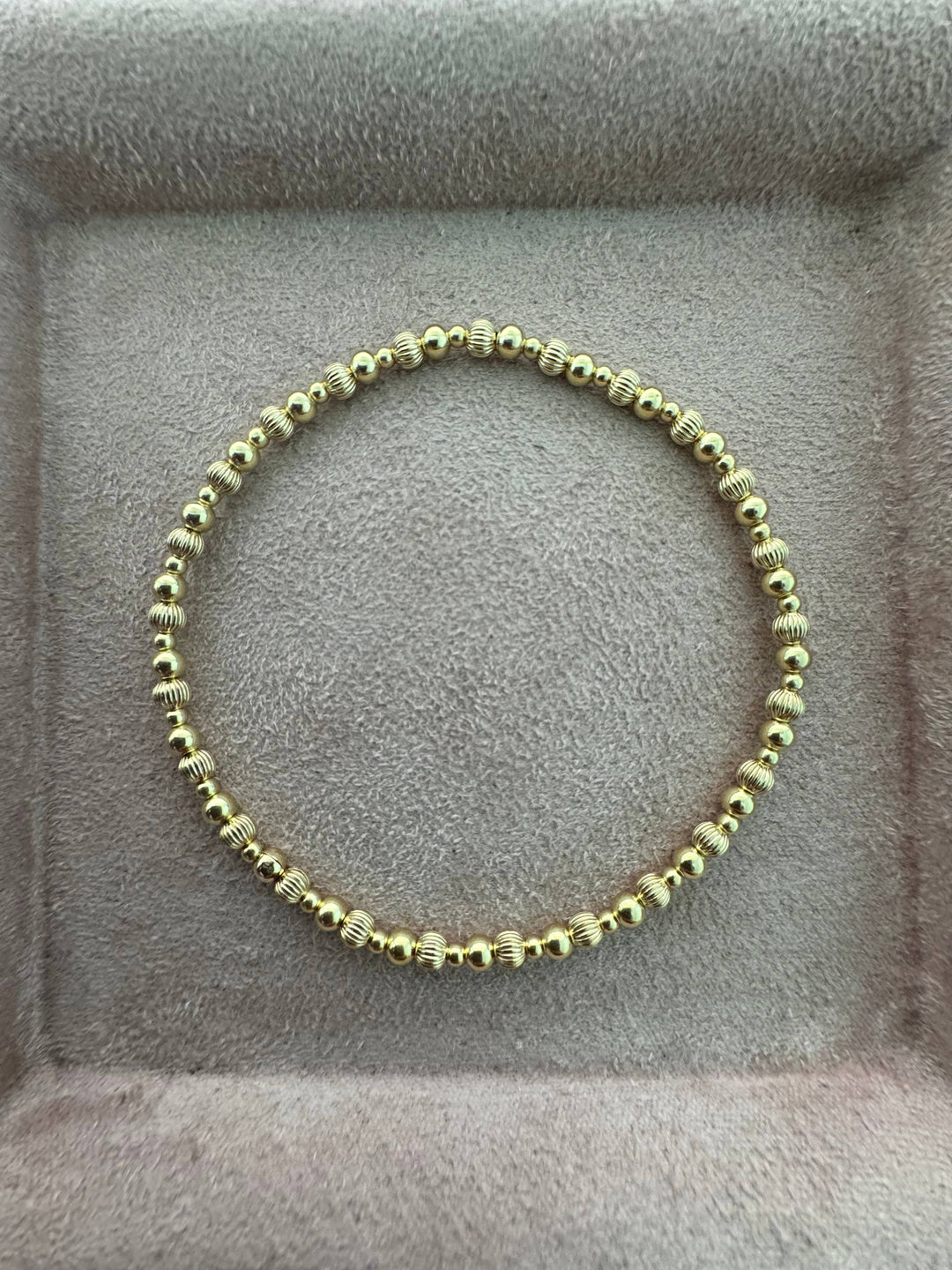 "COCO" 14K Gold Filled Bracelet: Gold Filled / Stretchy 6.5"