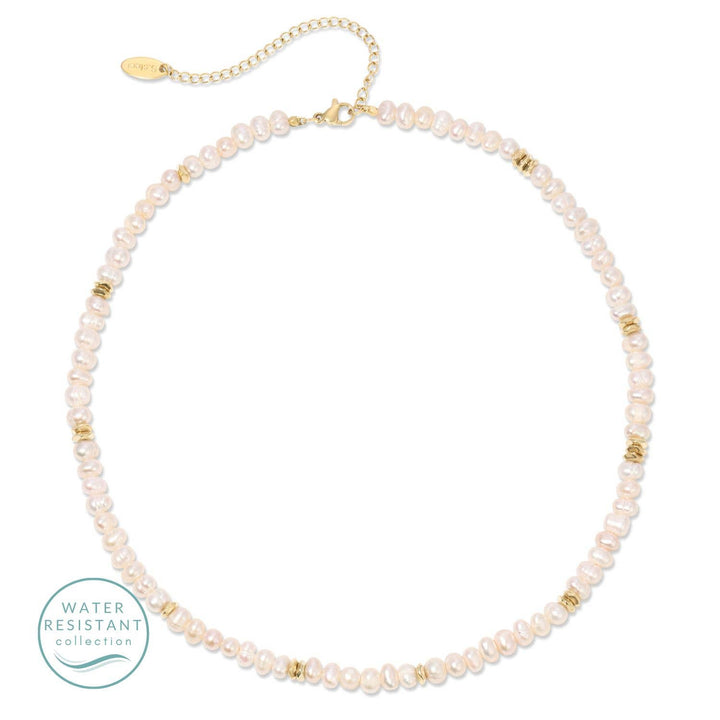 Splendid Iris - Fresh Water Pearl Necklace