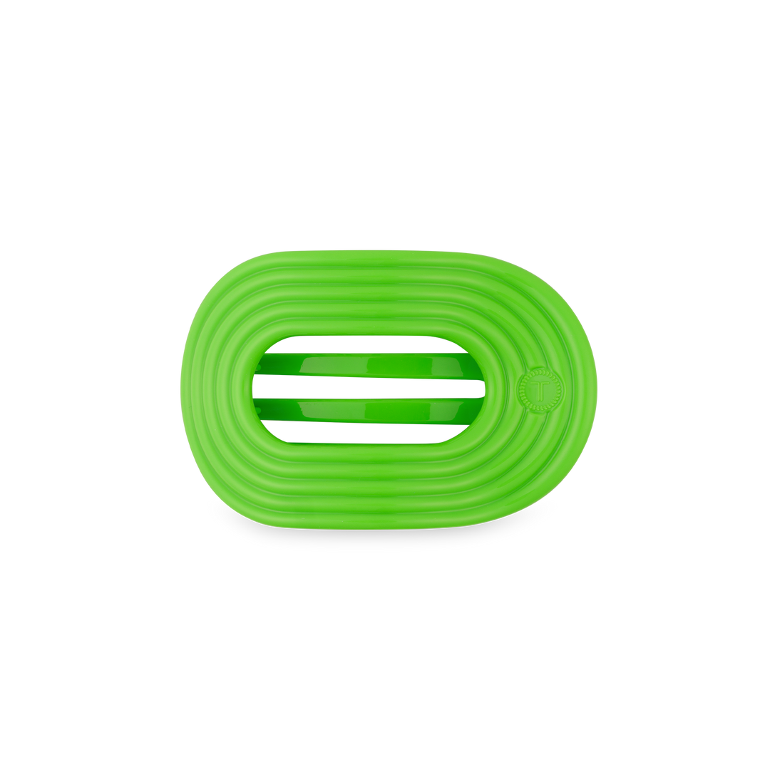 TELETIES - Flat Round Hair Clip | Small | Glow For It