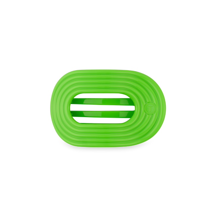 TELETIES - Flat Round Hair Clip | Small | Glow For It