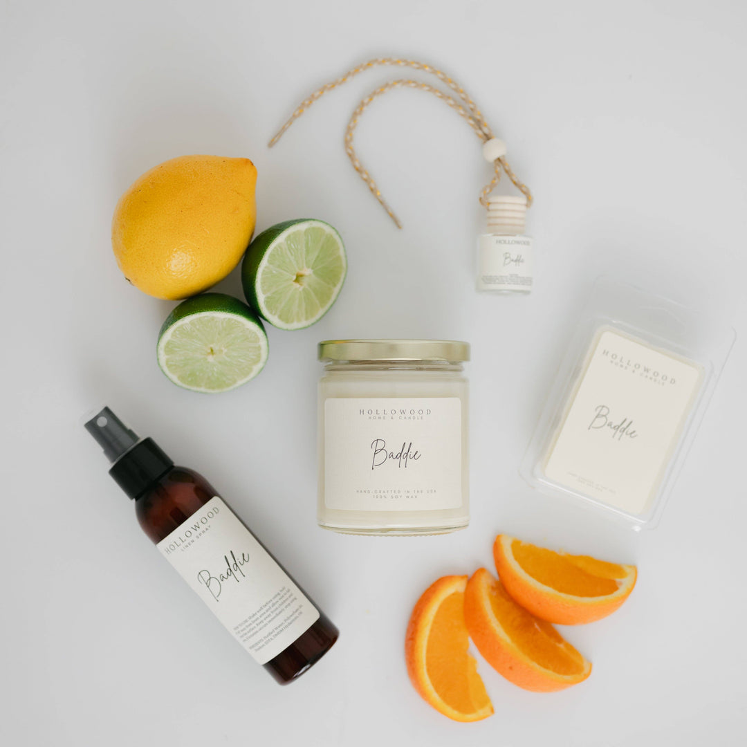 HOLLOWOOD FRAGRANCE - BADDIE | SUMMER | 8OZ CANDLE: 8 OZ