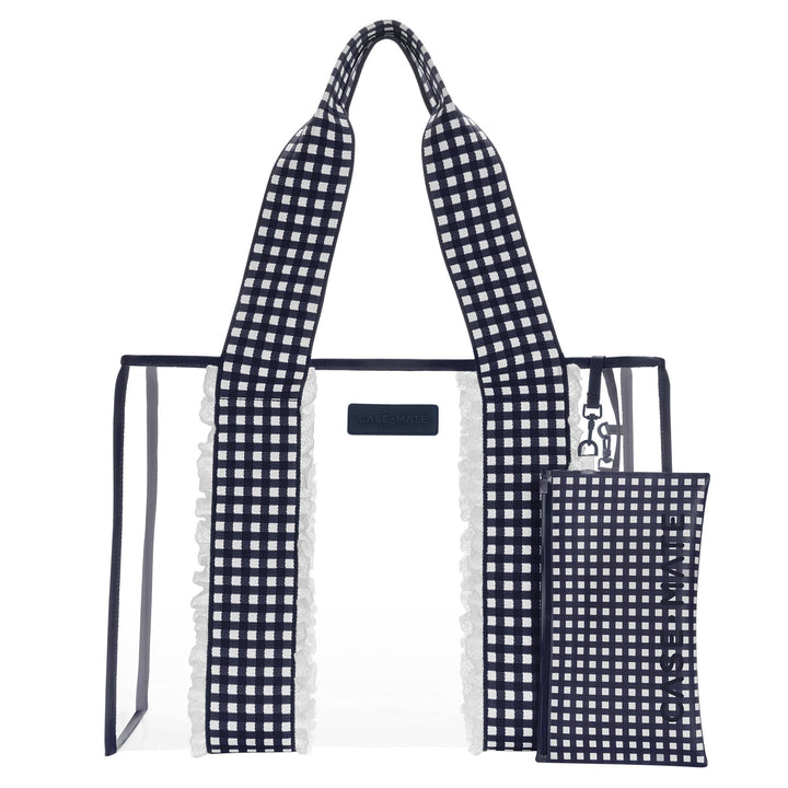 Case-Mate - Case-Mate Navy Gingham Jelly Tote Bag