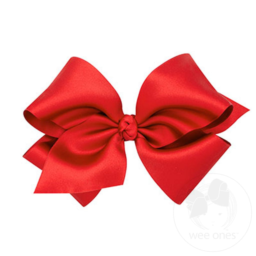 Wee Ones- King French Satin Girls Hair Bow