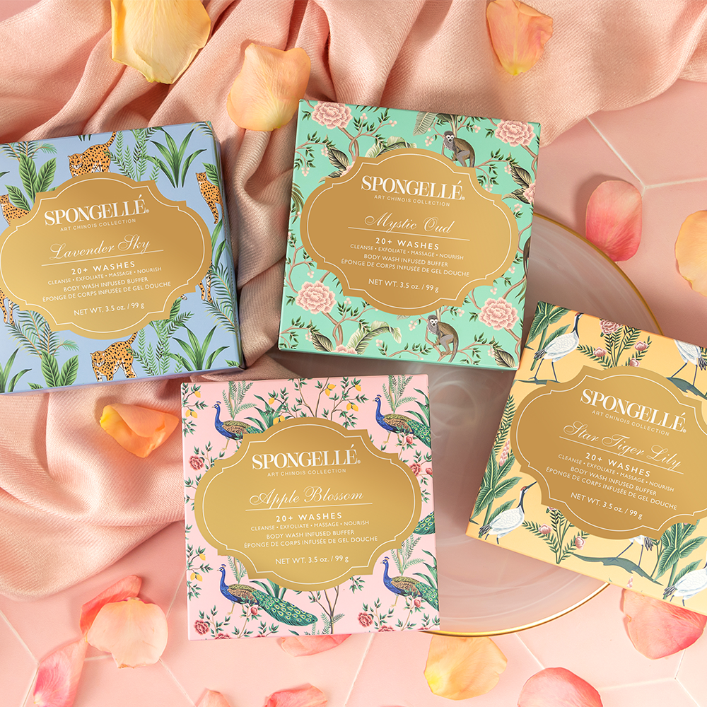 Spongellé |Art Chinois 4 Assorted Packs