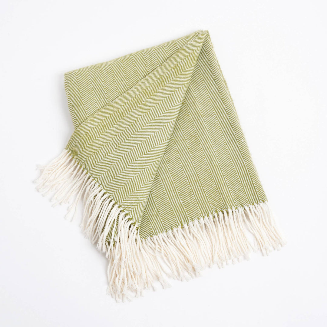 Saro Lifestyle - Herringbone Throw: Camel / 50"x60"