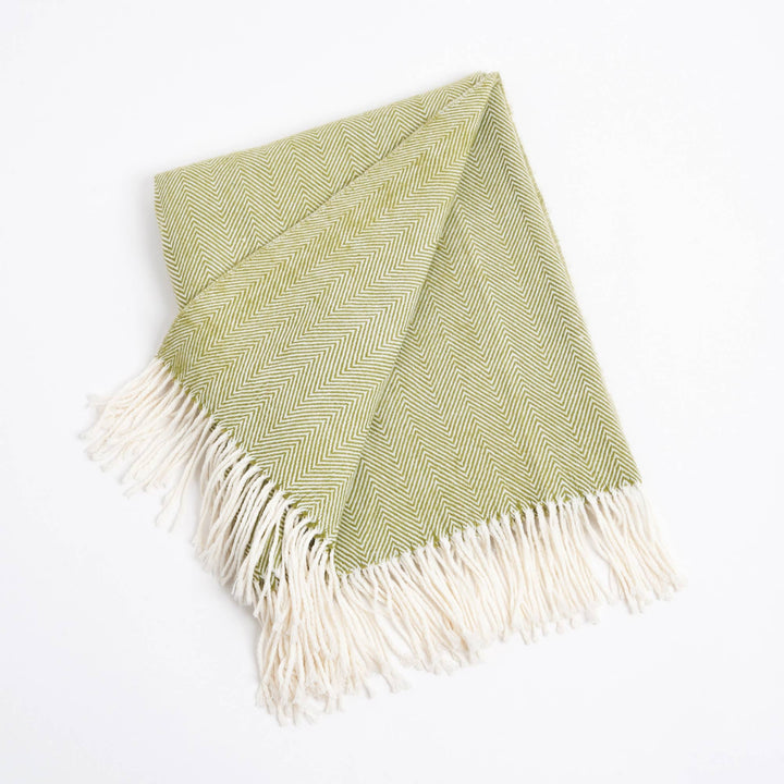 Saro Lifestyle - Herringbone Throw: Grey / 50"x60"