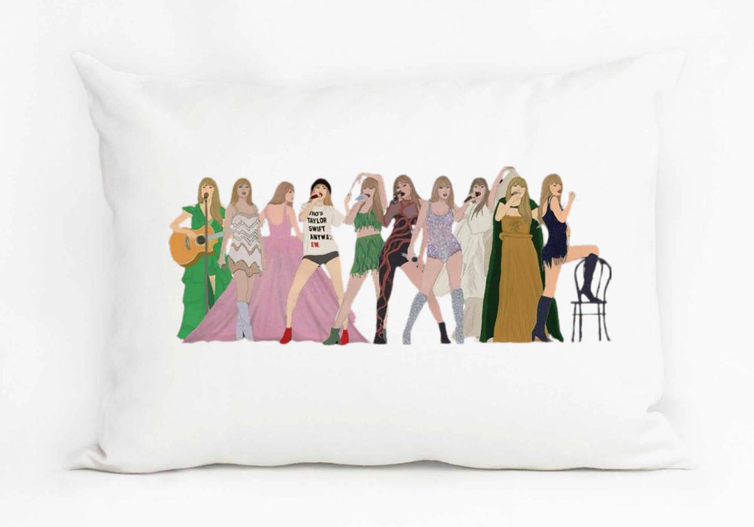 Aspen Lane - Taylor Eras Pillow | swiftie decor white pillow