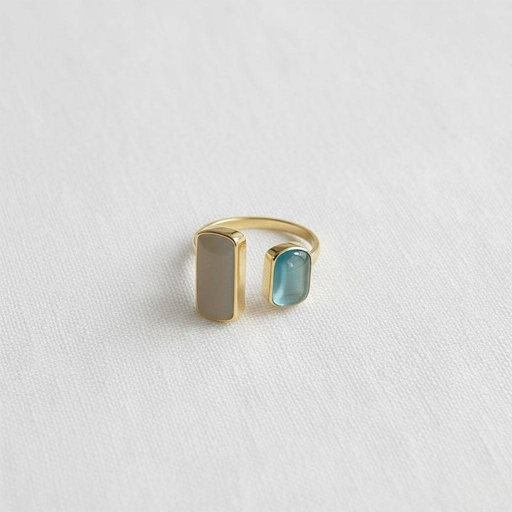 Ellemadera - Adjustable Artistic Ring with Drip Oil Design