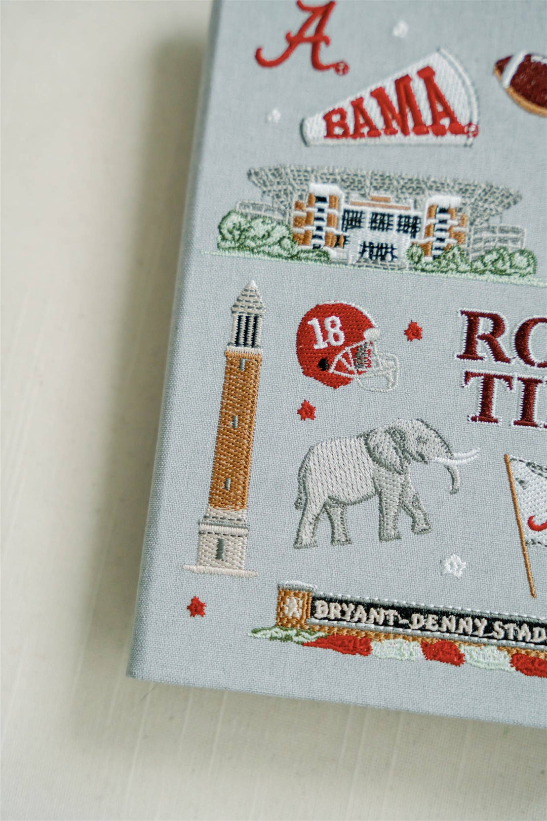 Gracefully Made Art - Embroidered University of Alabama Hardcover Notebook