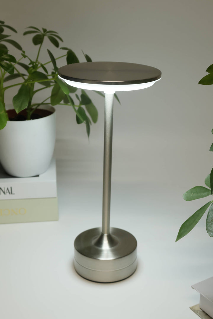 LAX Gadgets - LED Table Lamp – Touch Control, Dimmable, Rechargeable: Gold