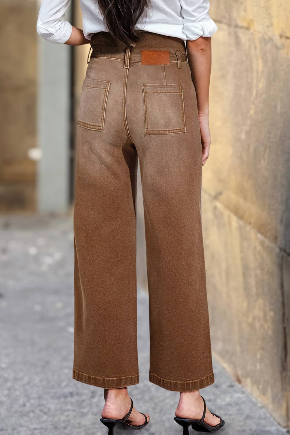 Aapparella - Womens Mimimalist Patch Pocket Shift Jeans | 4-16: Bluing / 14