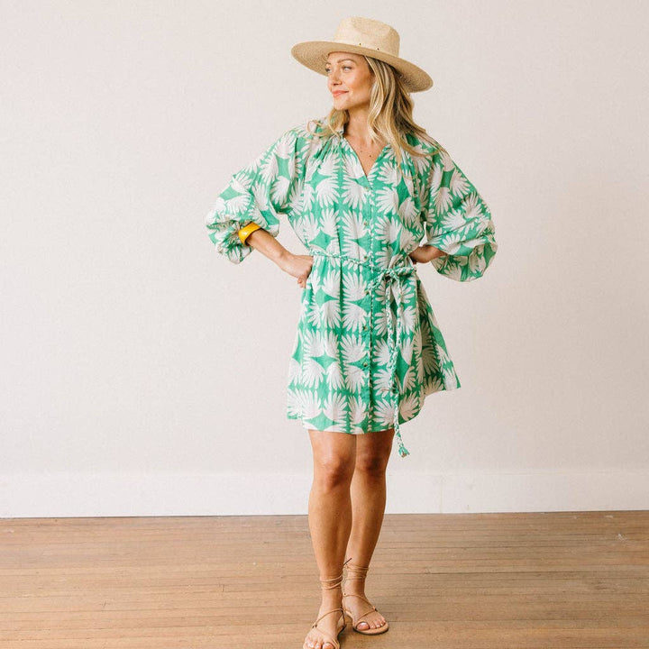 Sunshine Tienda - Viridian Tile Pippa Dress: S