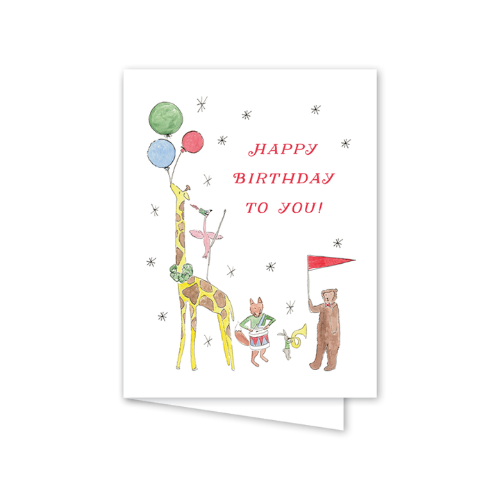 Dogwood Hill - Animal Parade Birthday: Single Card