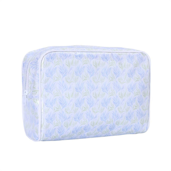 MKS America - Stylish PVC Striped Plaid Multi-Pattern Cosmetic Makeup Bag: C1 / M