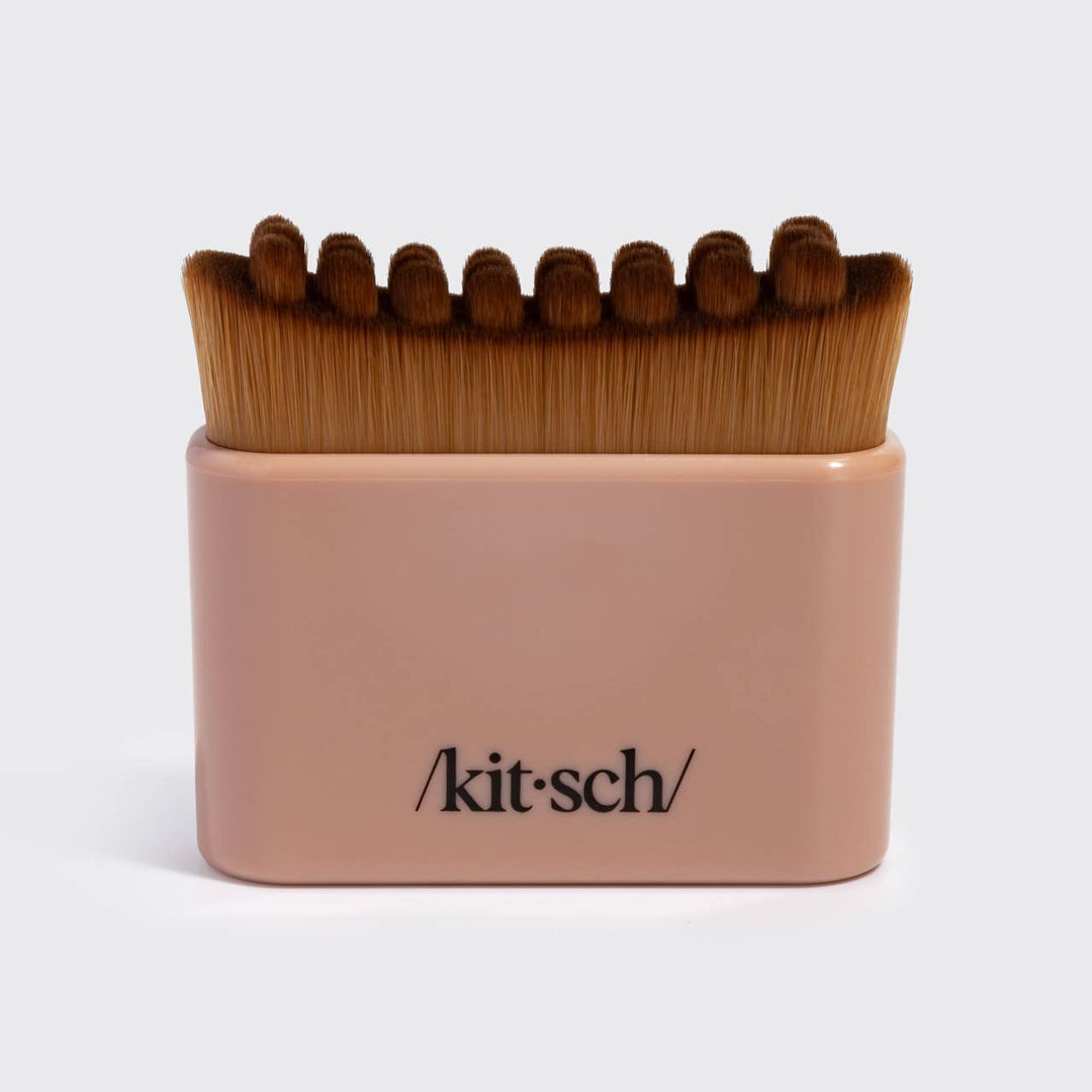 KITSCH - Lymphatic Contour Face Brush - Terracotta