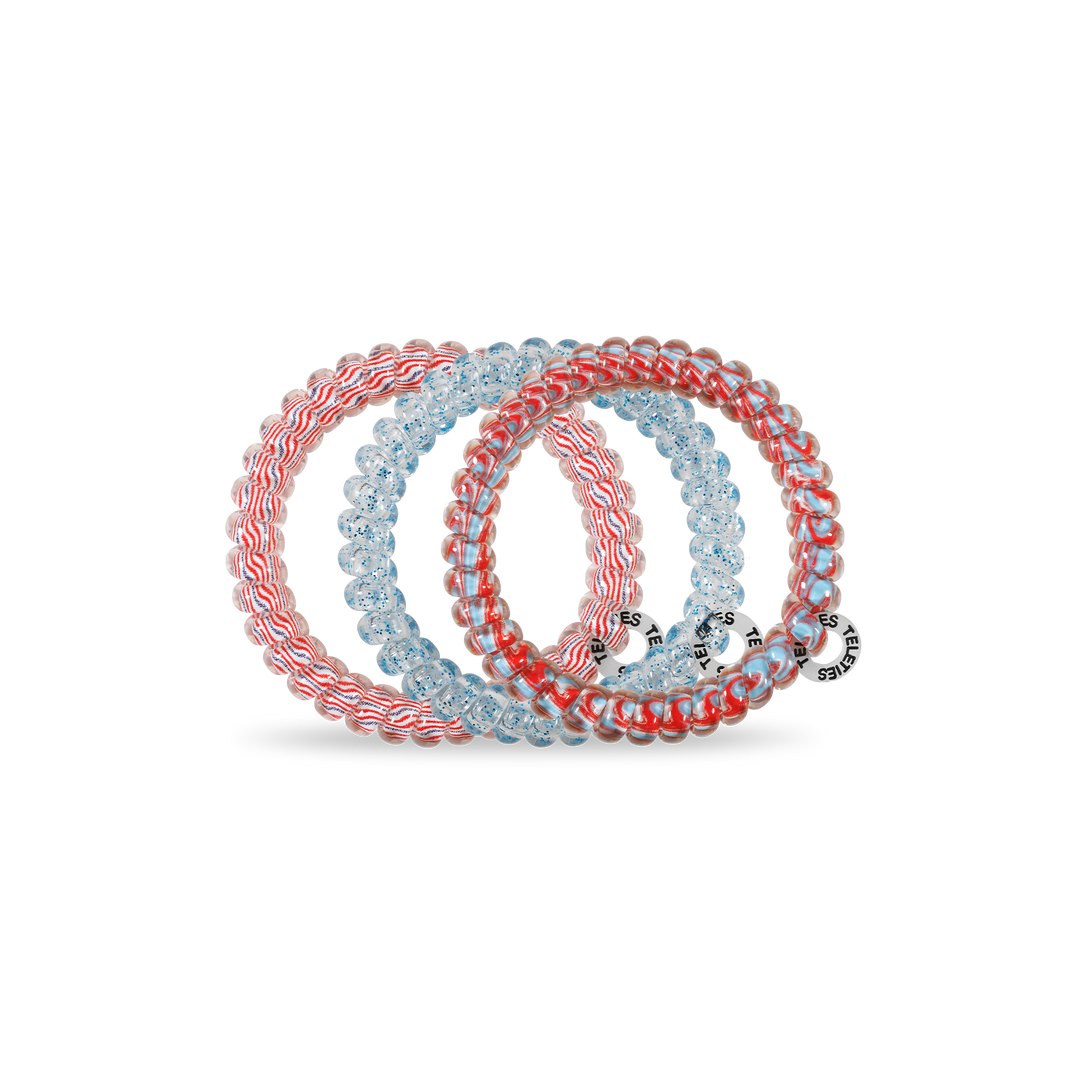TELETIES - Spiral Hair Coils | Small | Freedom to Sparkle Hair Ties