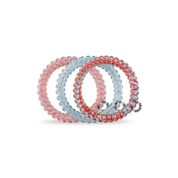 TELETIES - Spiral Hair Coils | Small | Freedom to Sparkle Hair Ties