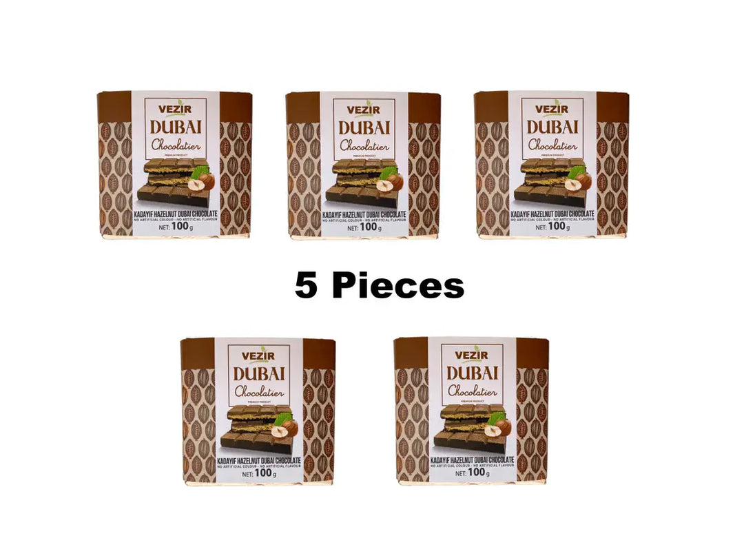 Aladdin - Hazelnut Praline Dubai Chocolate Bar –Crispy & Nutty Delight: 1 bar