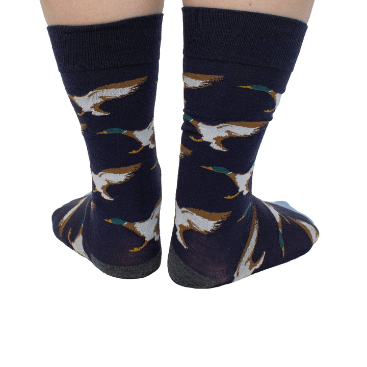 hunting feet - EXTRAFINE MERINO WOOL MALLARD DUCK IN NAVY
