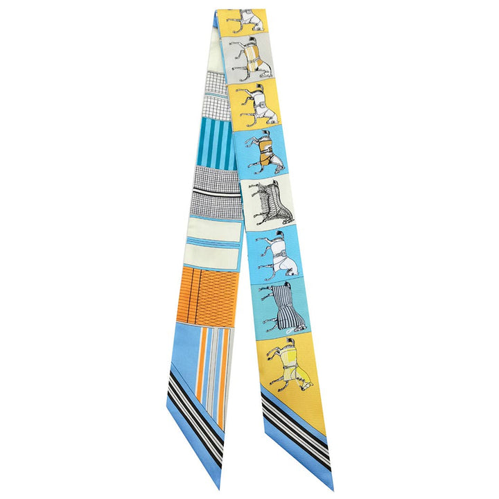 Fashion City - Colorful Patterns Horse Print Light Weight Scarf: PUR / ONE SIZE