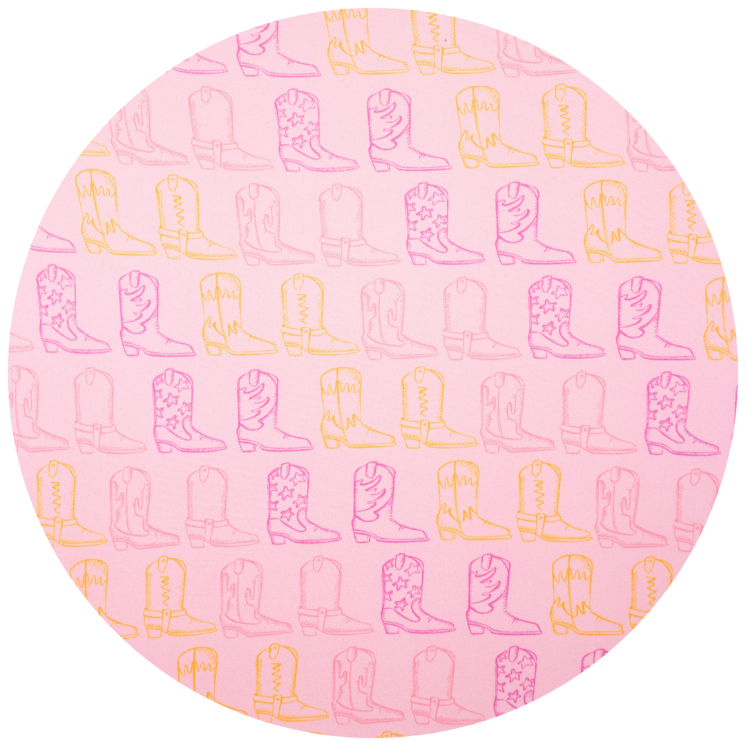 The Royal Standard - Girl's Cowgirl Walk  Sleep Short Set Light Pink/Orange: Small (6-7)