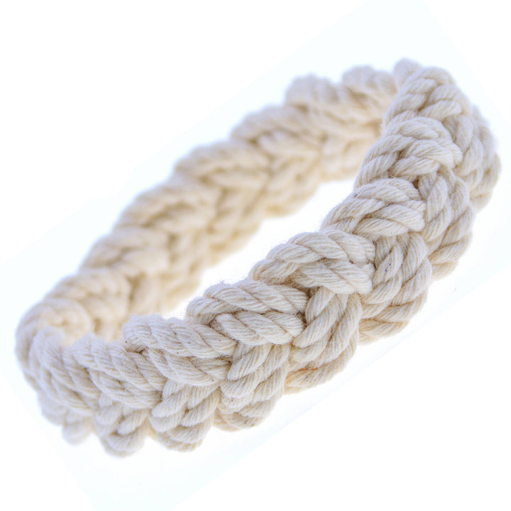 Natalia - Handmade Sailor Knot Bracelets - White or Natural: Natural / Small