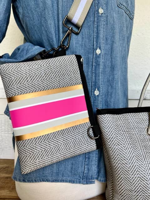 TAYLOR GRAY - The Cathy Mini Neoprene Tote and Wristlet | shoptaylorgray