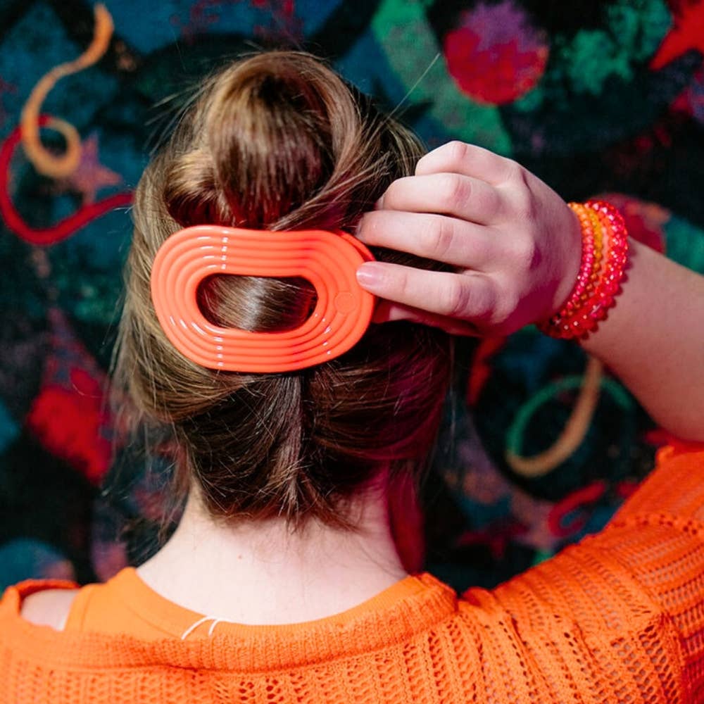 TELETIES - Flat Round Hair Clip | Large | Darty