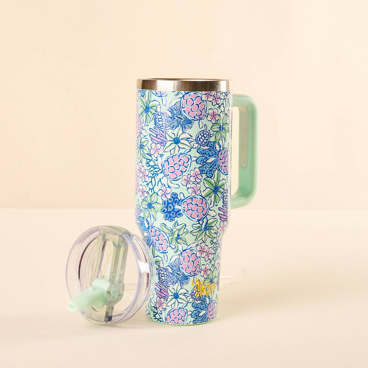 The Darling Effect - 40 oz Lifestyle Flip Straw Tumbler-Coastal Cove