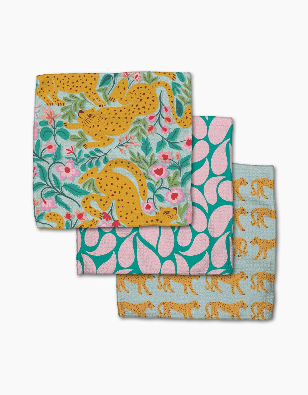 Geometry - Cheetah Haven Dishcloth Set