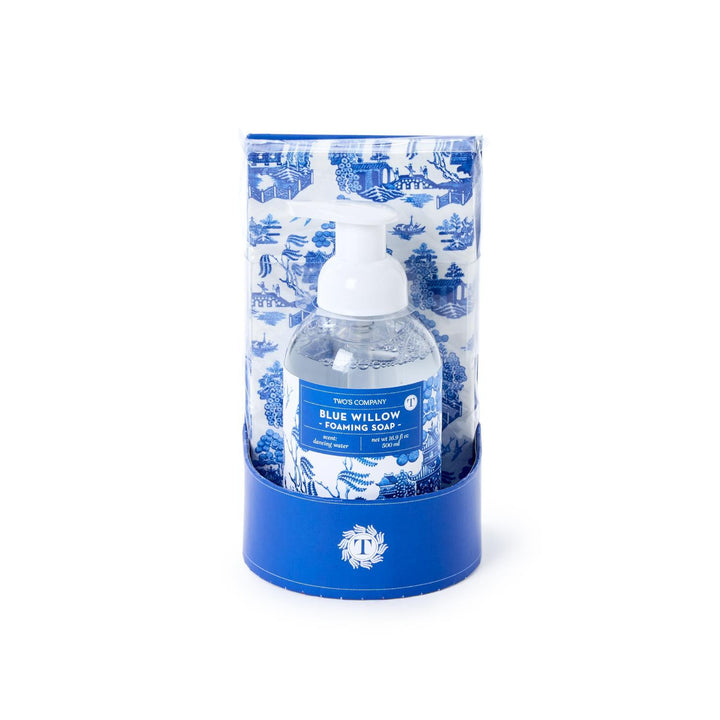 Blue Willow Foaming Soap w/20Pc Guest Towel