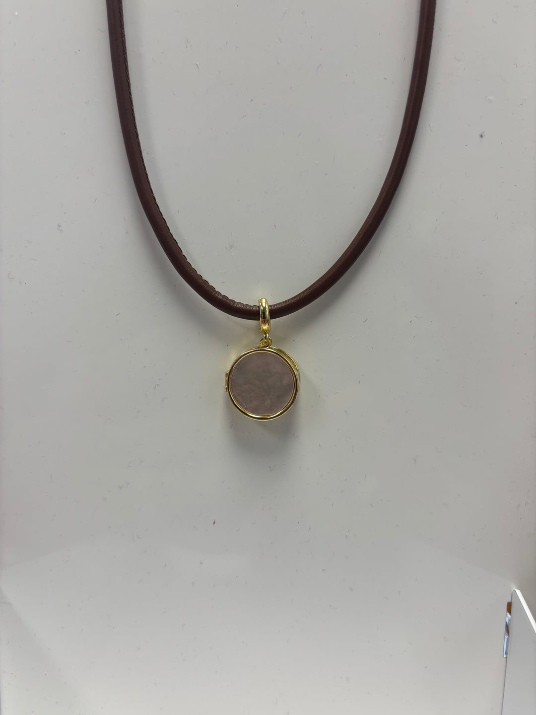 Mother of Pearl Round Locket Charm
