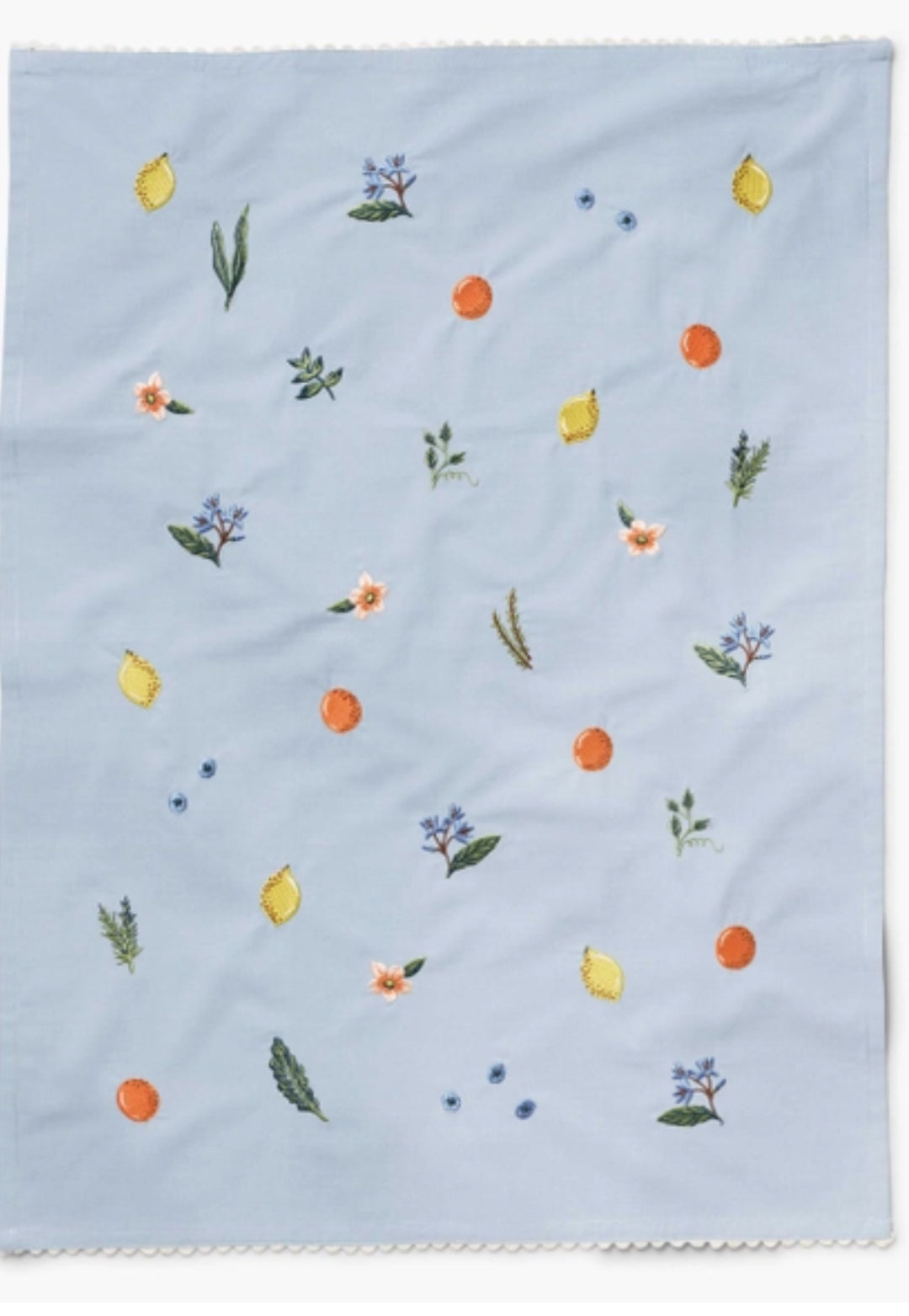 Fruit Stand Embroidered Tea Towel - Rifle Paper Co