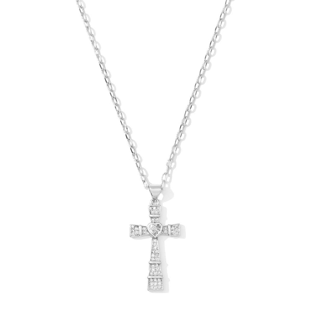 Splendid Iris - SALE - Lovely Cross Pendant Necklace: Gold