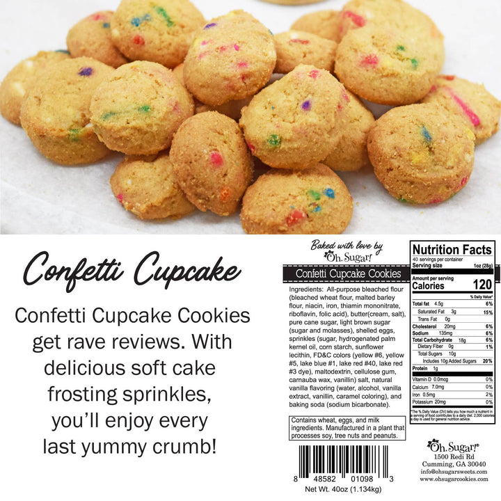 Oh, Sugar! - Cookie Gallon - Rainbow Dot Absolute Best Cookies Ever!: Chocolate Chip
