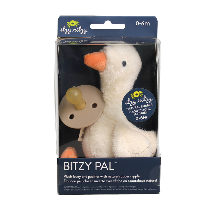 Itzy Ritzy - *NEW OPTIONS* Bitzy Pal Natural Rubber Pacifier & Plush: Bow