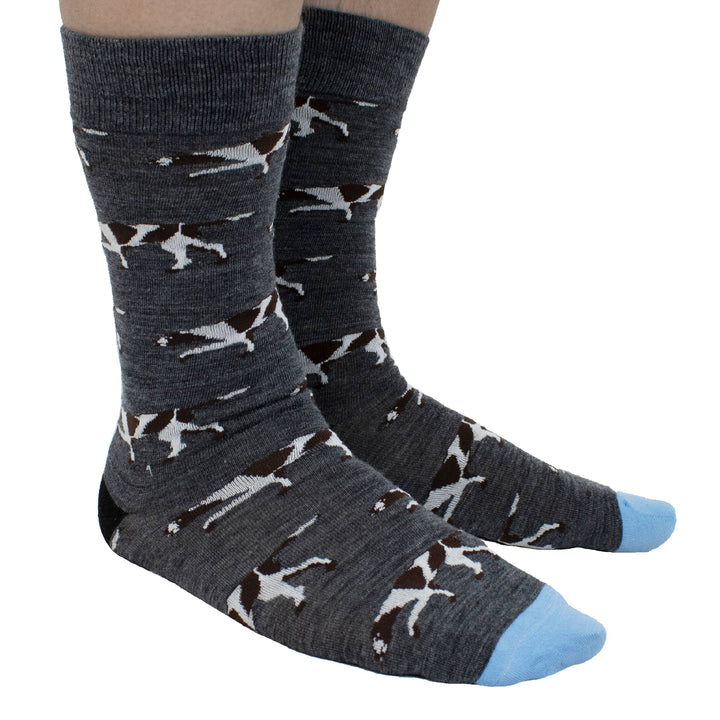 hunting feet - POINTER IN CHARCOAL