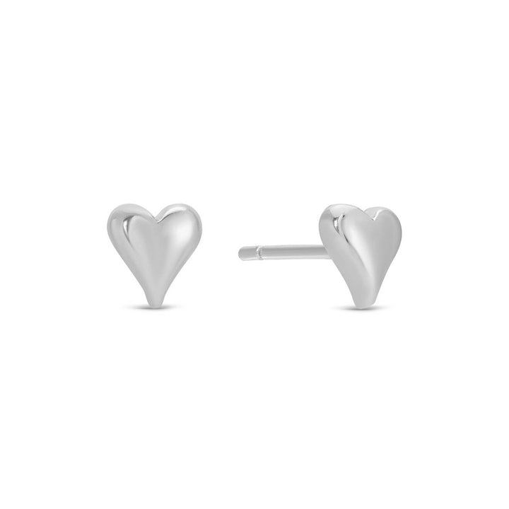 Splendid Iris - Heart Velvet Stud Gift Set: Silver
