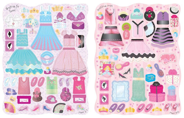 HarperCollins - Sticker Dolly Dressing Princesses : Usborne