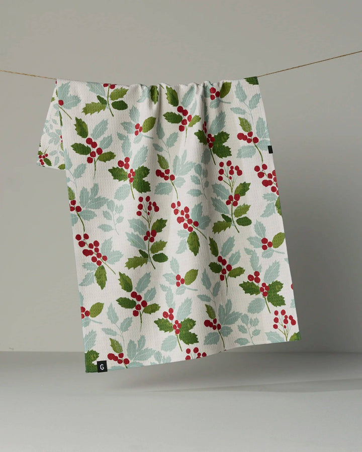 Geometry - Holly Lane Luxe Kitchen Towel - Holiday 2026