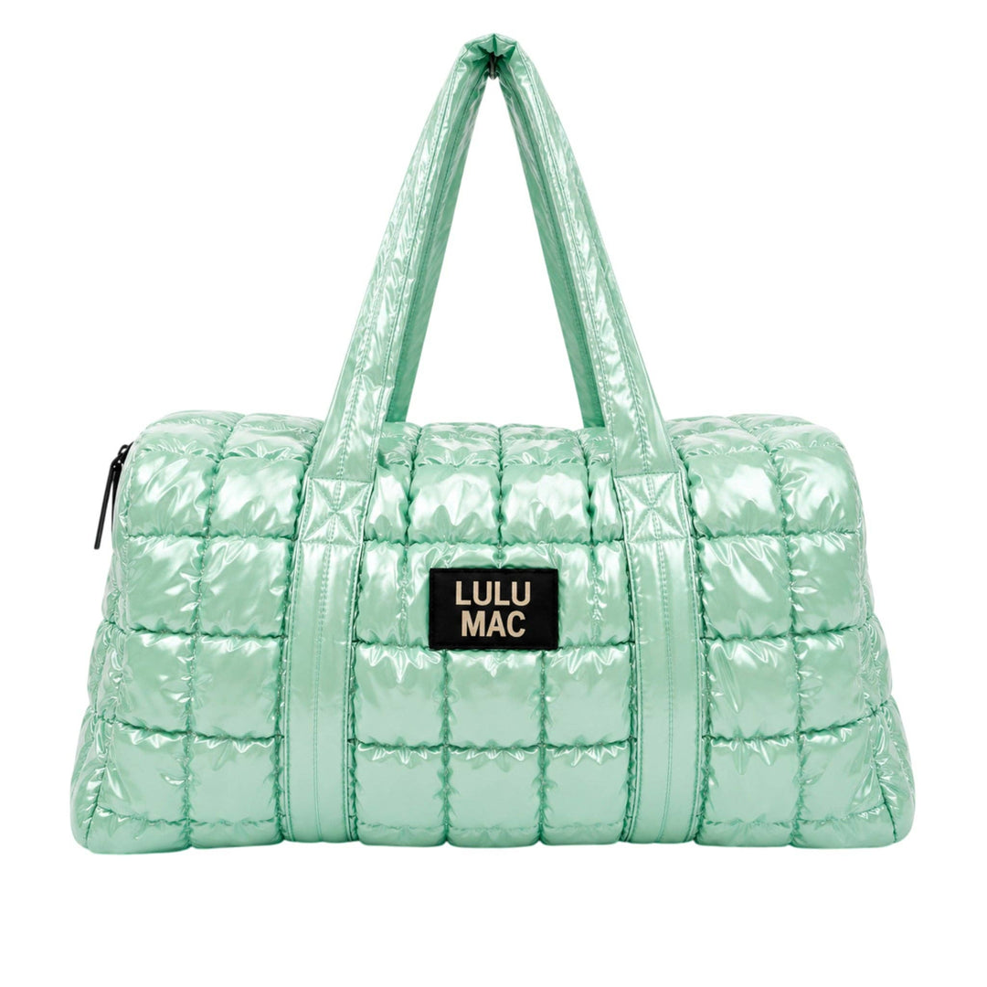 LULU MAC Puffer MetallicI Duffle Bag - MINT