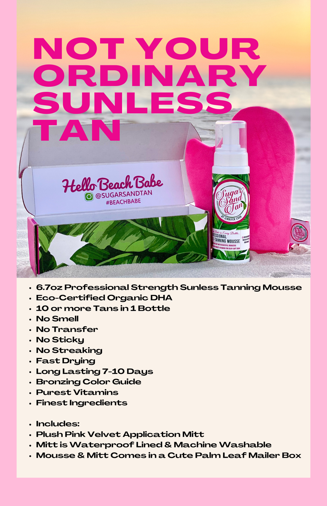 Sugar Sand Tan LLC - Faire Market Show Special - Includes FREE Beach Totes